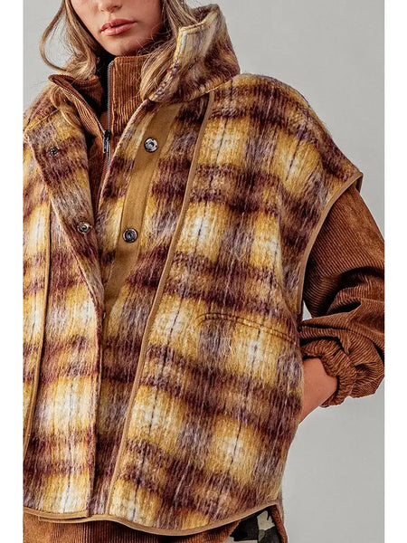 Vintage Flannel Oversized Vest