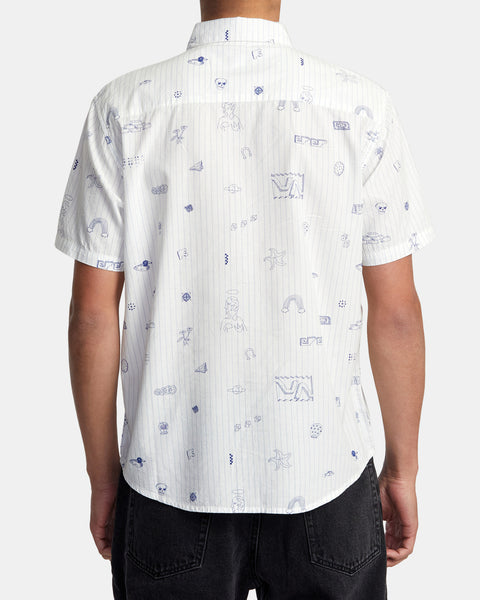 College Ruled Short Sleeve Woven Tee