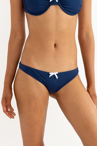 Lily Rib Low Rise Cheeky Bikini Bottom