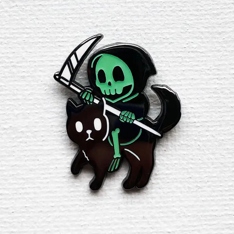 Reaper Cat Pin