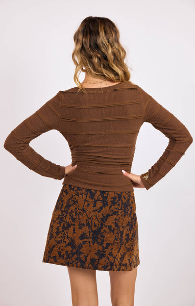 Echo Valley Ruffle Knit Top