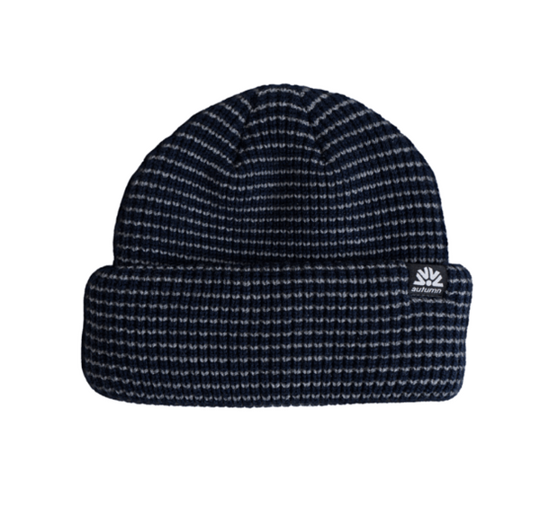Stripe Double Roll Beanie