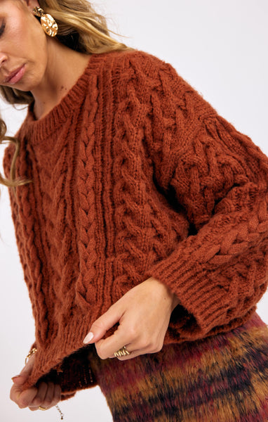 Louisa Cable Knit Sweater