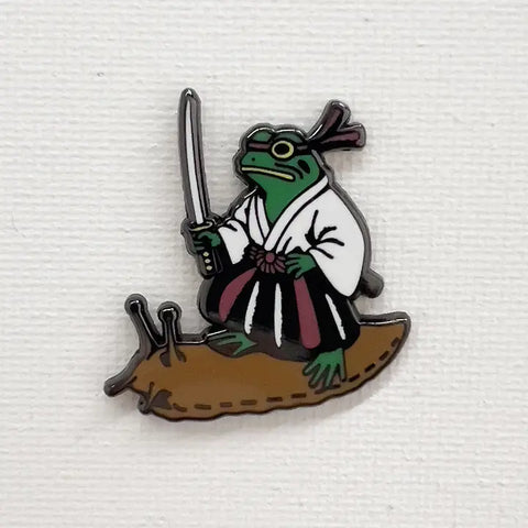 Frog Samurai Pin