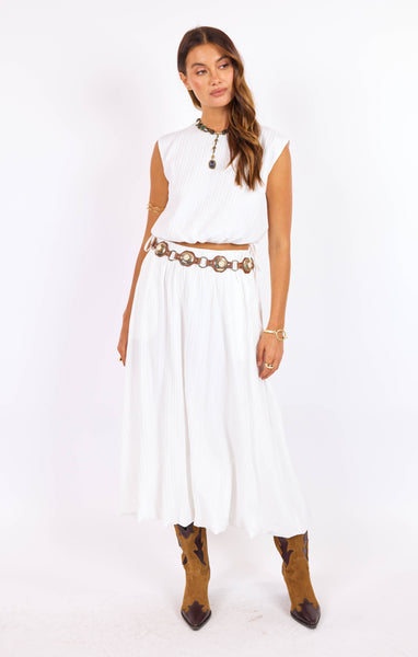 Deja Vu Bubble Maxi Skirt
