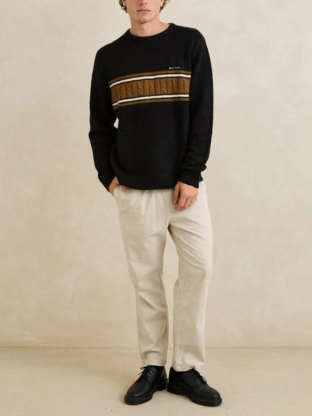 Mohair Stripe Knit Sweater