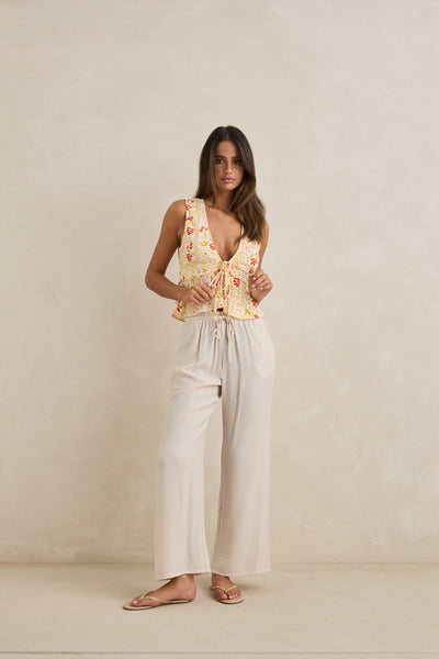 Wildflower Tie Front Top
