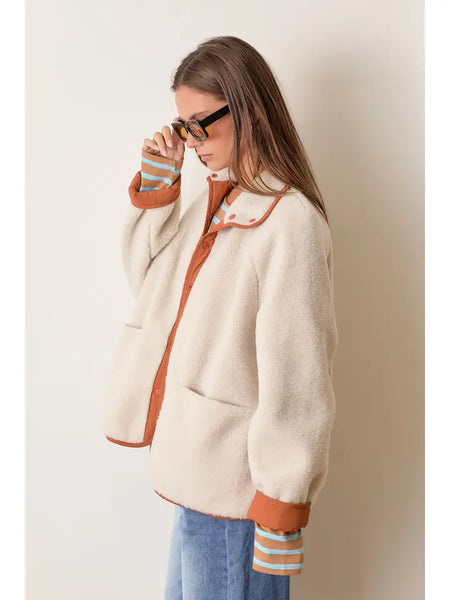 Dual Color Sherpa Reversible Jacket
