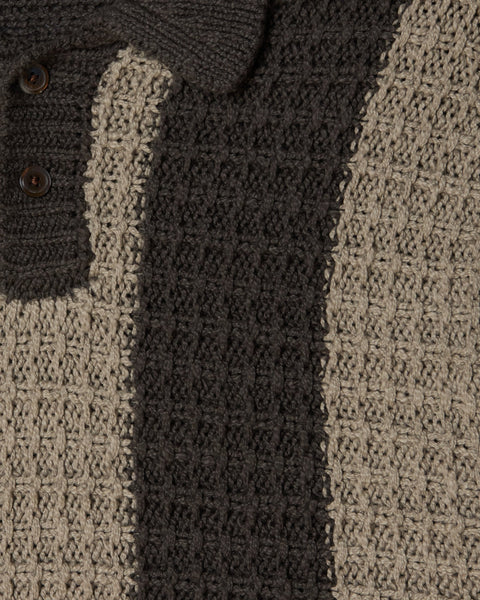 Obey Textured Rugby Polo Sweater