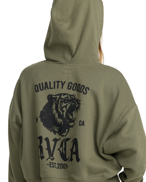 Big Cat Crop Zip Hoodie