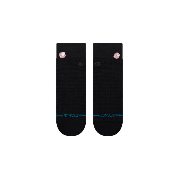 Dicey Waffle Quarter Socks