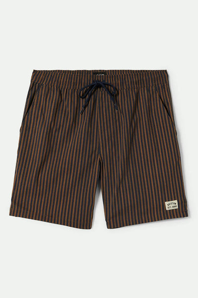 Everyday Hybrid Short 5.5" - Washed Navy/Sunbaked Herringbone