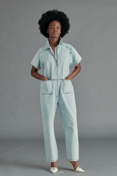 Eira Jumpsuit - Stonewash Blue