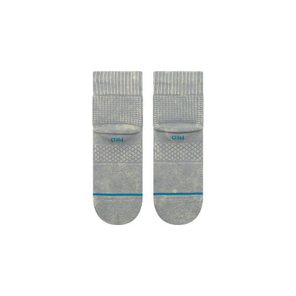 Solid Waffle Quarter Socks