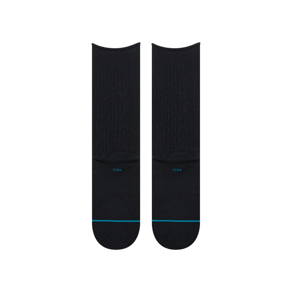 Rolled Solid Crew Socks