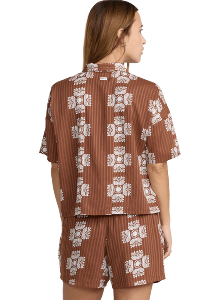 Bandana Floral Short Sleeve Shirt