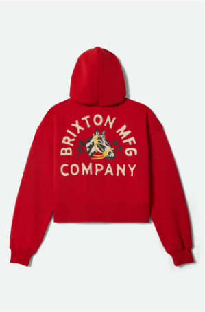 Trophy Horse Crop Zip Hoodie