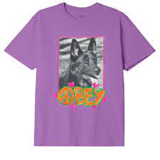 Obey Love Dog T-Shirt - Clay