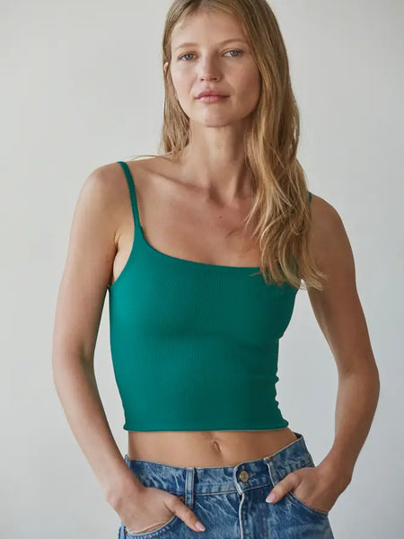 Knit Striped Seamless Cami