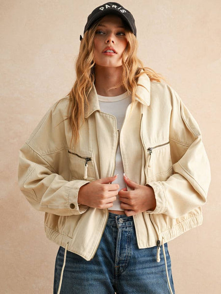 Cotton Moto Style Jacket