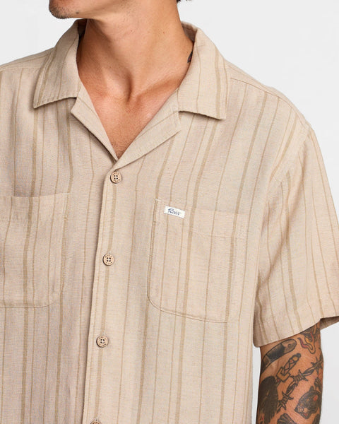 Exotica Stripe Short Sleeve Woven Shirt