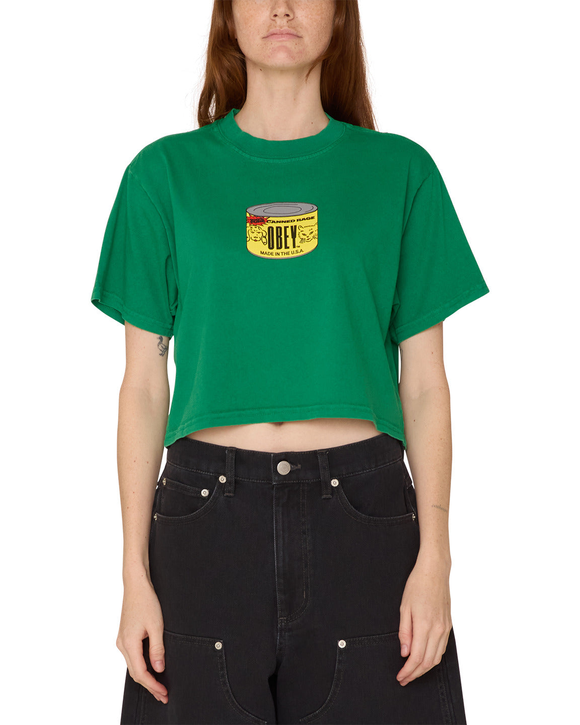 Canned Rage Weekend Crop T-Shirt - Green