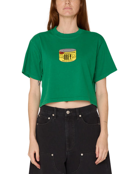 Canned Rage Weekend Crop T-Shirt - Green