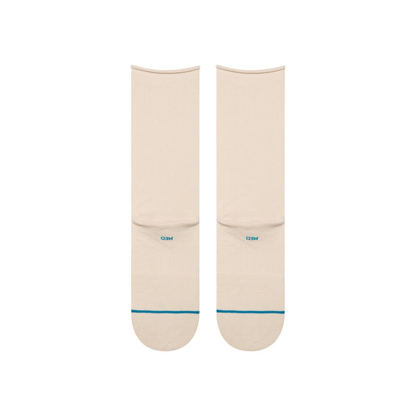 Rolled Solid Crew Socks