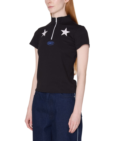Relay Mock Neck Short Sleeve