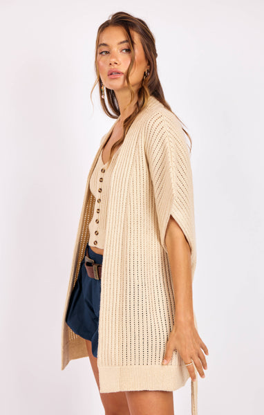 Easygoing Belted Cardigan Sweater