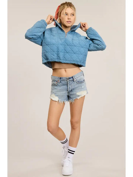 Quilted Cropped Puffer Jacket