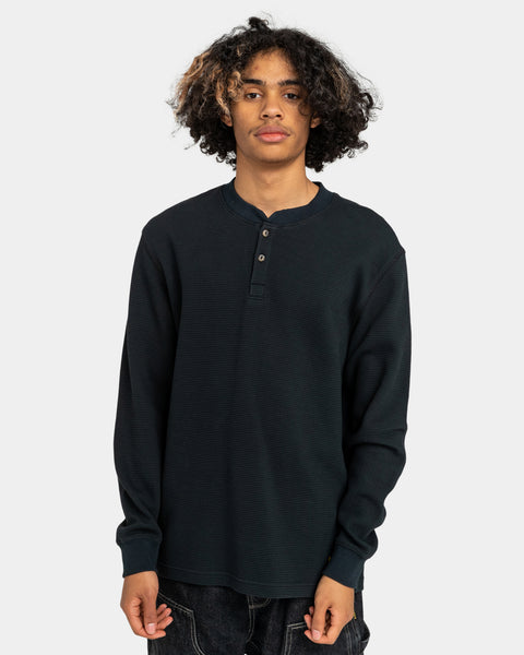 Element Burleys Henley Long sleeve - Black