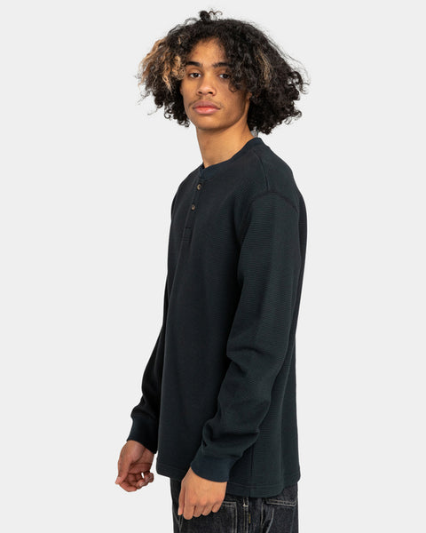 Element Burleys Henley Long sleeve - Black