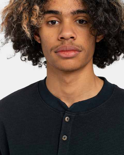 Element Burleys Henley Long sleeve - Black