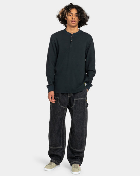 Element Burleys Henley Long sleeve - Black