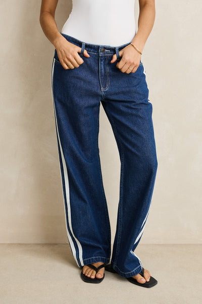 Contrast Denim Jean