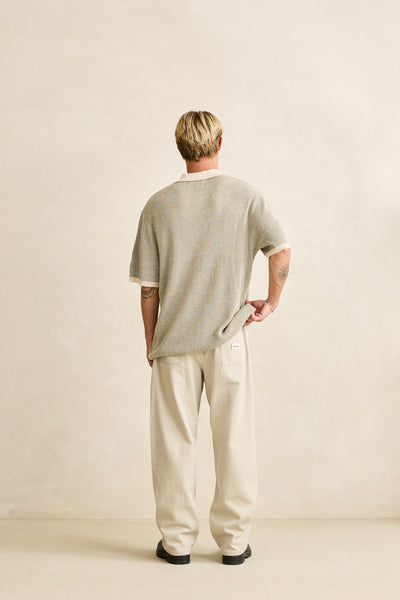 Hi Lo Knit Button Up Shirt