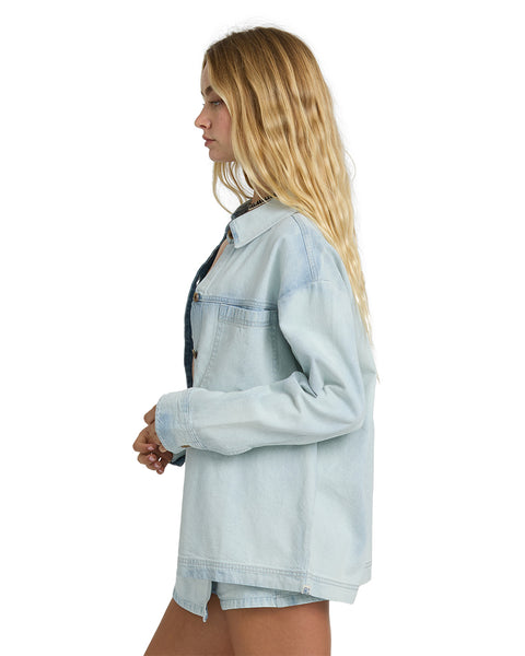 Jade Saltwashed L/S Denim Shirt Jacket