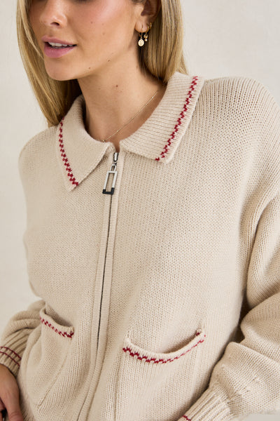 Frankie Dual Zip Cardigan