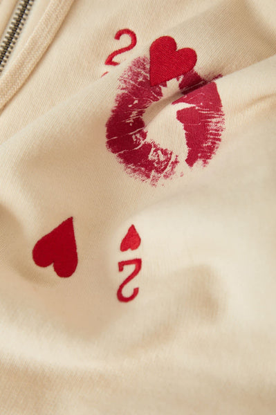 Kissing Hearts Zip Hoodie