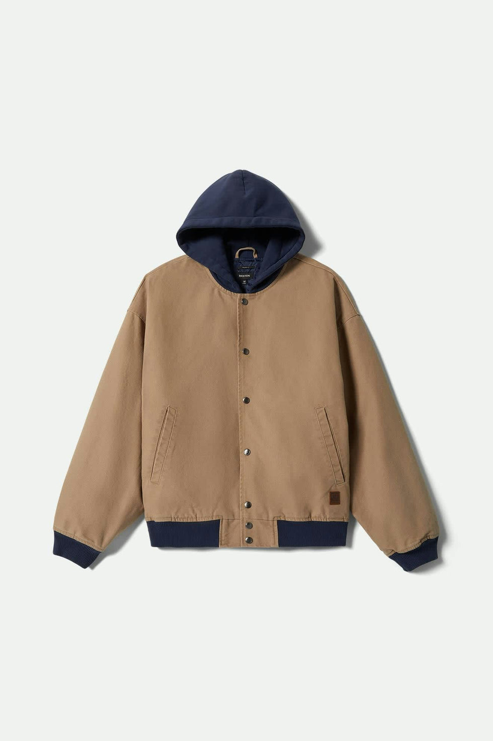 Canvas Hooded Bomber Jacket