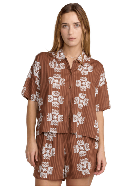 Bandana Floral Short Sleeve Shirt