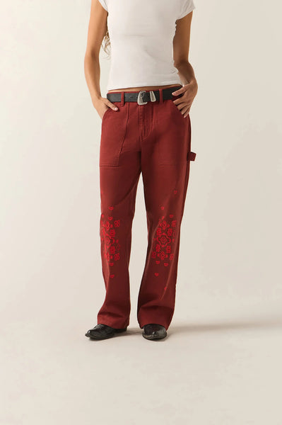 Essex Embroidered Painter Pant