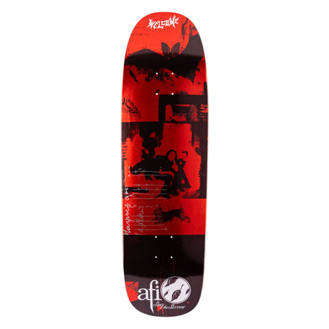 AFI x Welcome Skateboards Sing The Sorrow Black Red Foil on Golem