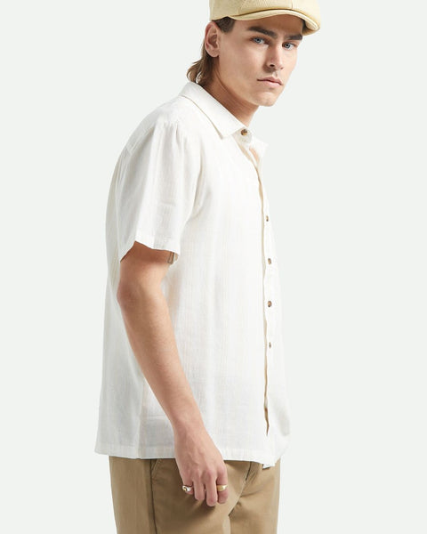 Cru Striped Dobby Short Sleeve Woven