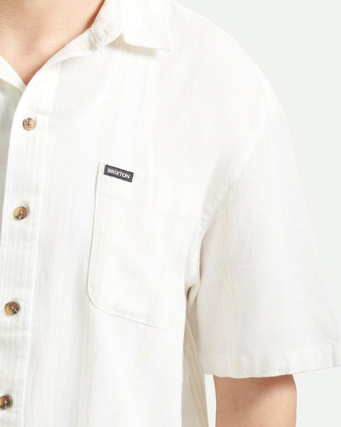 Cru Striped Dobby Short Sleeve Woven