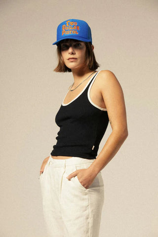 Ringer Org Tank - Black White