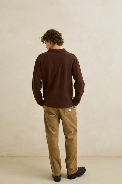 Vintage Terry Long Sleeve Polo
