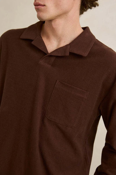 Vintage Terry Long Sleeve Polo