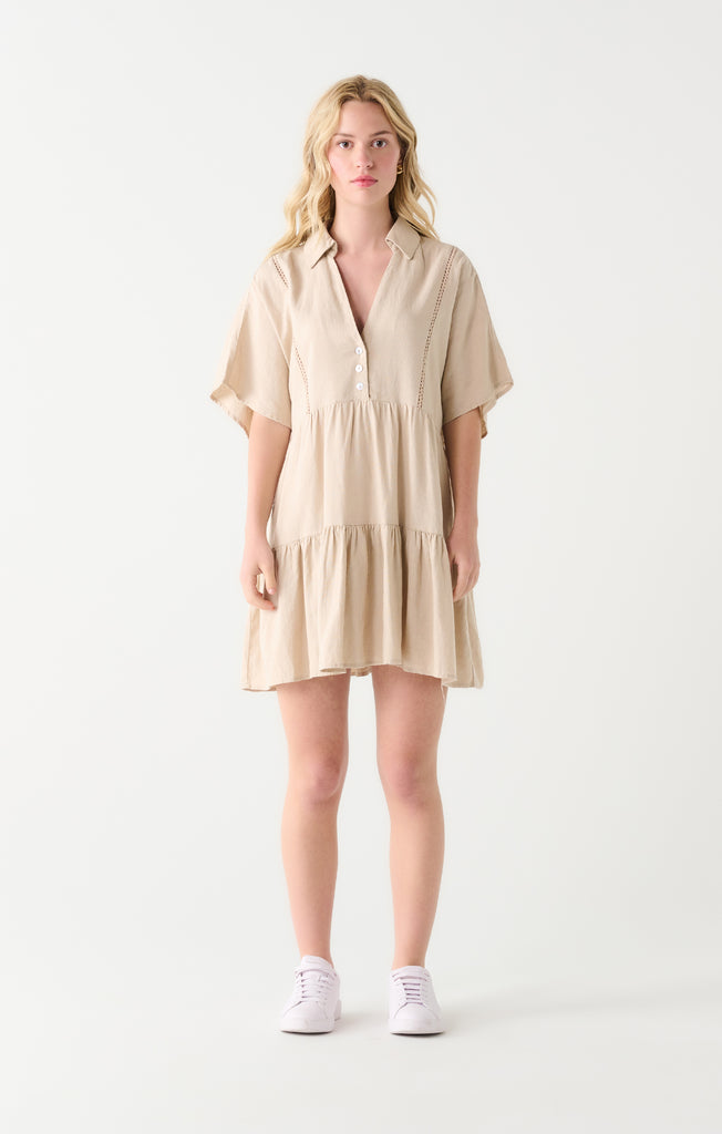 Lace Trim Mini Dress Lace Trim Mini Dress